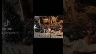 Miniature : crèche de Noël faite maison