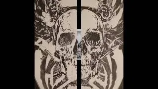 Miniature : Dessin tête de mort au crayon