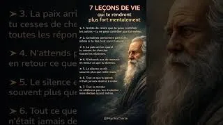Miniature : 7 vérités qui forgent une force mentale inébranlable #psychologie #citation #philosophe #motivation
