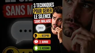 Miniature : Techniques pour gérer le silence sans malaise.