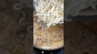 Miniature : Nouille (Ramen)à la sauce champignons lardons fumés #ramen