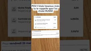 Miniature : POV t'étais heureux mais tu te rappelle que t'as RUSSE