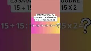 Miniature : Saurez-vous relever ce défi ? 🧠 Partagez-le avec vos proches #QIChallenge #Énigme #Quiz #Maths