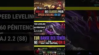 Miniature : Tier List Du Voleur Pour Speed Leveling La Saison 8 ! #blizzard #diablo4 #gaming