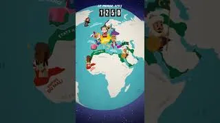 Miniature : Le monde vers 1250