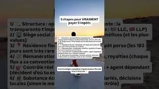 Miniature : 6 étapes pour VRAIMENT payer 0 impôts