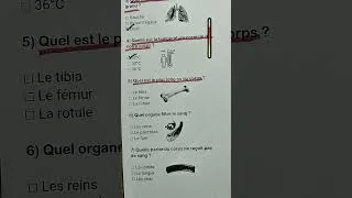 Miniature : 👩‍🔬 Quiz d'anatomie : saurez-vous obtenir 5/7 ? #anatomie #organes #quizfrancais #quiz #iq #french