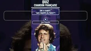 Miniature : 🎵 QUIZ Chanson Française : Saurez-vous reconnaître ces tubes ? 🎤  #Short