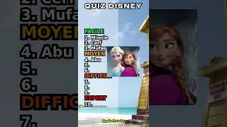 Miniature : 🏰 Seuls les Vrais Fans Disney Feront 10/10 ! Quiz Disney 10 Questions #quiz #disney