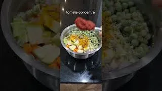 Miniature : Riz aux légumes à la vapeur, recette vite fait #youtubeshorts #asmr #food #recipe #shorts