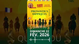Miniature : Pronostics Hippiques de Gérards Mot du dimanche 22  février 2026