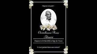 Miniature : Annonce de décès de Christelhomme Henry Felissaint survenu le 31 mai 2026, à l’âge de 73 ans.