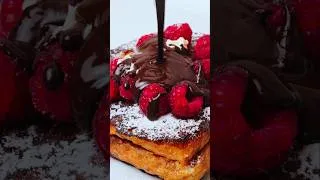 Miniature : Brioche Perdue – Buttery, Chocolaty & Irresistibly Creamy! 🍫🍓✨ #shorts#food#chocolate#dessert