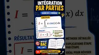 Miniature : 90% des élèves se trompent ❌ Intégration par Parties expliquée en 60 secondes ! #mathematics