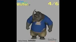 Miniature : Rhino (Zootopia) crush Vivian Wolfen ship (Parody of Star Fox)