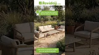Miniature : Salon de jardin bas Bizzotto Kalimera Timber Big | Le luxe outdoor à l'italienne ! 🇮🇹✨