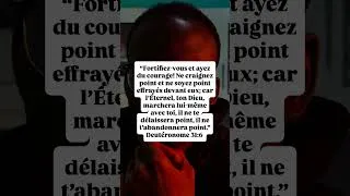 Miniature : N’aie plus peur : Dieu ne t’abandonnera jamais | Deutéronome 31:6. #bible #youtube