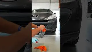 Miniature : POLYTROL sur pare choc d'une PEUGEOT 206+. Résultat extra TOP