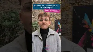 Miniature : Masterclass : l'impact de l'IA sur nos emplois #dialoguesocial #ia
