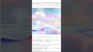 Miniature : Streamlit n'est pas un Framework. #datascience #python