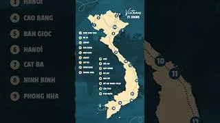 Miniature : On a passé 77 jours au Vietnam, voici notre itinéraire ! 🗺️ #vietnam #voyagevietnam #conseilsvoyage