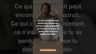 Miniature : Ce qui a été détruit peut encore être reconstruit.