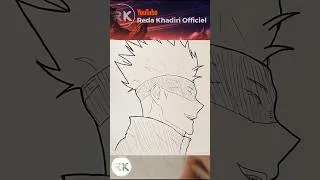 Miniature : Drawing gojo side profil #drawing #art #anime #jujutsukaisen #fyp