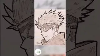Miniature : Drawing Satoru Gojo from jujutsu kaisen step by step
