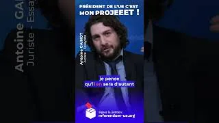 Miniature : 😇🇪🇺 Antoine Gainot : Macron rêve de devenir président de l'Europe fédérale