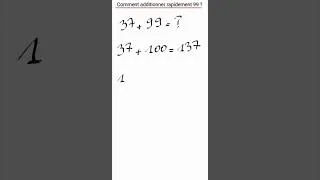 Miniature : Astuce mathématique : additionner 99 en 2 secondes ! #mathématiques #maths #défimathématique
