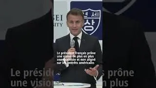 Miniature : Emmanuel Macron critique l'opération militaire américaine en Iran