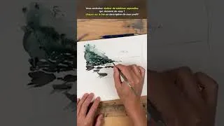 Miniature : Superbe plage à l'aquarelle en quelques coups