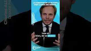 Miniature : ✌️Charles Alloncle : La condition pour le redressement du pays, c'est l'union des droites