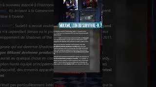 Miniature : Survival-Horror : c'est terminé pour Shinji Mikami ! - #shorts #shinjimikami #interview