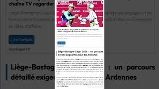 Miniature : Présentation de Liège-Bastogne-Liège 2026 #cyclisme #lbl