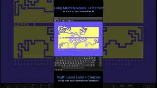 Miniature : Multilevel MazeGen  #c64 #retrogaming #retro #SID #basic #labyrinth #generator #code #sid #maze #3D