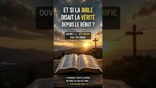 Miniature : ⚠️ Et si la Bible disait la vérité depuis le début ? 📖