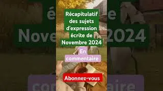 Miniature : Récapitulatif des sujets du mois de Novembre 2024.#tcfcanada #canada #immigration #november