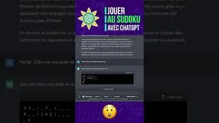 Miniature : Jouer au Sudoku avec ChatGPT