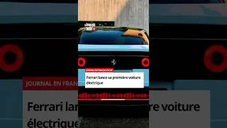 Miniature : Ferrari lance sa première voiture électrique #learnfrench #ferrari #automobile