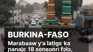 Miniature : Burkina, marabaaw y'a latigɛ ka ɲanajɛ 18 sonsonri fɔlɔ, k'olu bɛ se ka jamana basiki yɔgɔyɔgɔ