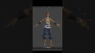 Miniature : Rig en action ! Work in progress  #afrofuturism #CharacterRig #Animation3D #OpenForCommissions #
