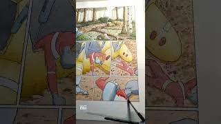 Miniature : Time lapse de mise en couleur a l'aquarelle d'une page de ma BD de science fiction. #artprocess