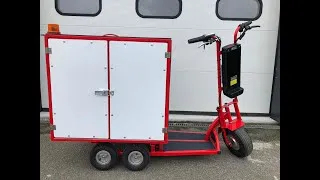 Miniature : Transporteur électrique CARGO HAPPY SCOOT à 5 roues fabriqué en France
