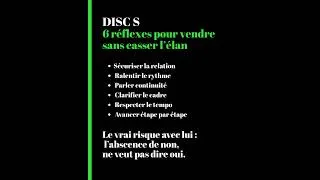 Miniature : DISC S : 6 réflexes pour vendre sans le brusquer