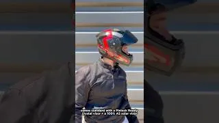 Miniature : Casque ROOF RO200 S CARBON. Coloris : Suzuka Rouge / Métal brillant