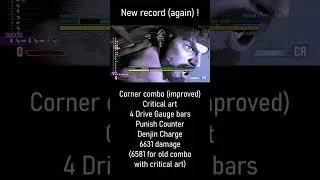 Miniature : Nouveau record de dégâts avec Ryu (6631 damage) ! Je me régale ! #streetfighter6 #sf6 #ryu