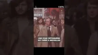 Miniature : Une zone piétonnière est créée à Bruxelles en #à1975 #rtbf #shorts #archive