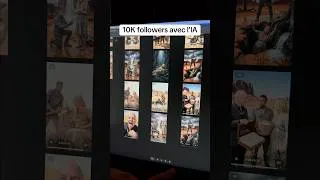 Miniature : Monter un compte à 10K followers avec ￼l’IA ?  ￼#monétisation #tiktokia #ia