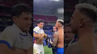 Miniature : Après 80 minutes de combat place à l'échange 🤝 #rugby